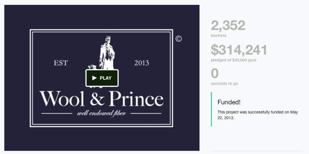 Wool&Prince kickstarter