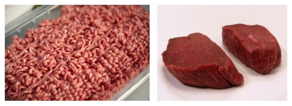 steak vs minced meat