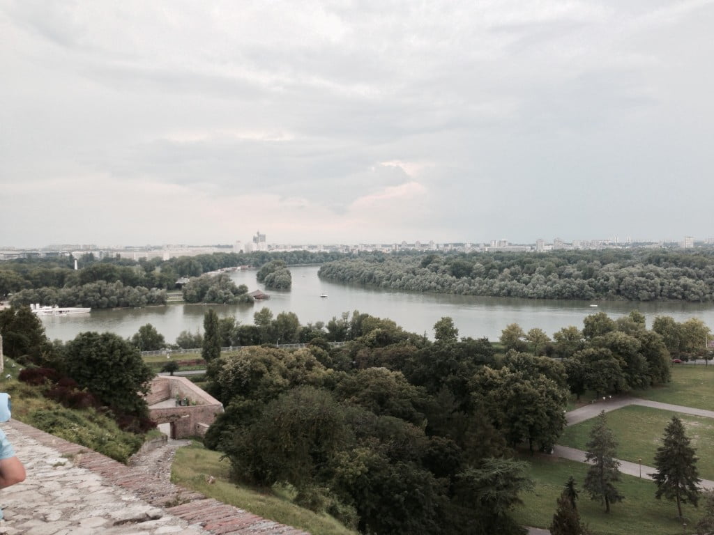 Калемегдан поглед на ушће Саве и Дунава