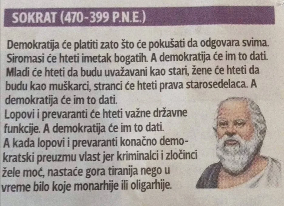 Sokrat o demokratiji