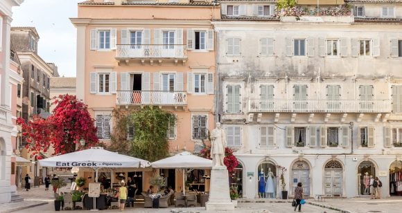dousmani street corfu